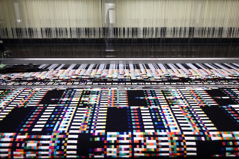 Electronic/fiber artwork by Phillip Stearns