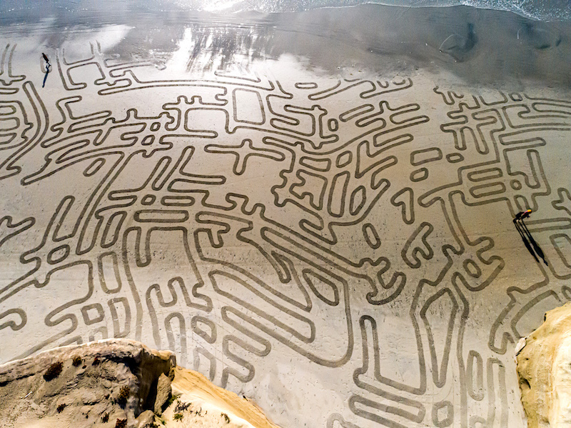 Earthscape artwork by Andres Amador, Coordinated Chaos V, 2020, California