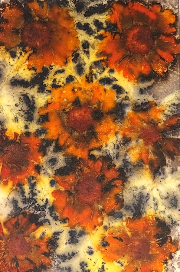 Organic mixed media artwork by Kay Sexton